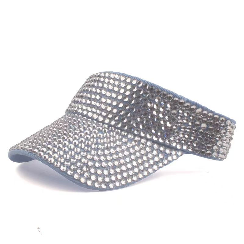 Rhinestones Sport Sun Visor Adjustable Summer Cap Visor Caps for Women(116)